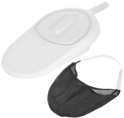 CLISPEED Pot de Lit Portable Ergonomique avec Couvercle pour Patients Alités Personnes Âgées et Femmes Enceintes Toilette Portable Pratique pour Soins à Domicile