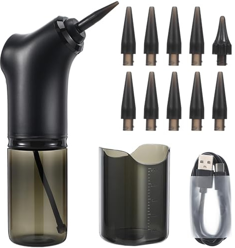 ELAYARD Kit de Nettoyage Auriculaire Électrique Portable, Nettoyeur D'oreilles Embouts Interchangeables, Vibrations Haute Fréquence, Rechargeable sans Fil, pour Élimination du Cérumen