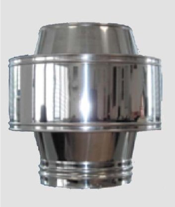 COMIGNOLO ANTIFUMO, NO FUMO,BLINDOCOM AD EFFETTO VENTURI IN ACCIAIO INOX MM. 80.