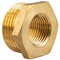 tecuro Reductor de rosca exterior G 3/8 x rosca interior Rp 1/4 pulgadas, MS-blank CW617N, según el reglamento de agua potable 50930-6, con superficie de llave hexagonal
