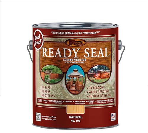 Ready Seal Exterior Wood Stain & Sealer, Natural Light Oak, 1 Gallon