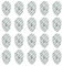 PHYTOP 20 Stk. Handförmige Tens Pads Druckknopf mit Super Gel, TENS EMS Elektroden Pads passend für 3.5mm Snap Tens Maschinen