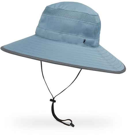 Sunday Afternoons Latitude Hat - Sun Hats for Men, Women UPF 50+ - Wide Brim Men's Fishing Bucket Sunhat with UV Protection - Packable, Summer Beach Hiking Boonie, Safari Bush Cap, Bluestone, Medium