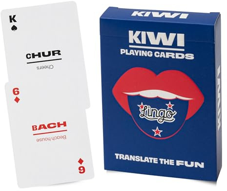 Lingo Slang Spielkarten | Sprachlernspiel-Set | Lustiges visuelles Kartendeck zum Erhöhen des Wortschatzes und der Aussprache