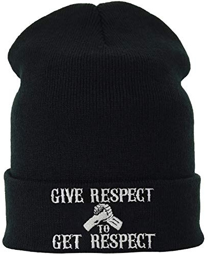 Utsökt stickad mössa biker varm vintermössa/ullmössa motorcyklister unisex män kvinnor huva/arbetsmössa beanie mössa finstickad med slogan | One Size Streetwear, Svart/ger dig rätt svar, one size