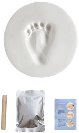 Baby Handavtryck Kit, Personlig Nyfödd Handavtryckssats, Fotavtryckssats, Hand Fingeravtryckssats, Clay Handavtryck Print Kit