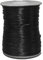 Nachahmung Lederband Gewachster Faden für Geflochtene Armbänder Halsketten Schmuckherstellung Geflochten (160 Meter, 0,5 mm Durchmesser) (Schwarz)