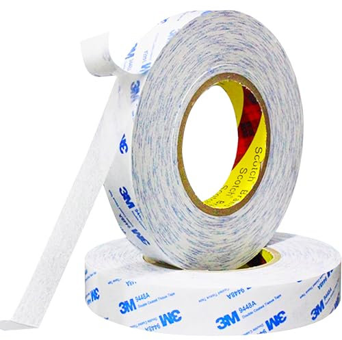 FOLAI Multipurpose Double Sided Tape - Strong Adhesive for Crafts, DIY, Scrapbooking and More - 3M double sided tape for Wallpaper,Photos, Documents, and Wrapping - thin double sided tape.6mm*10m