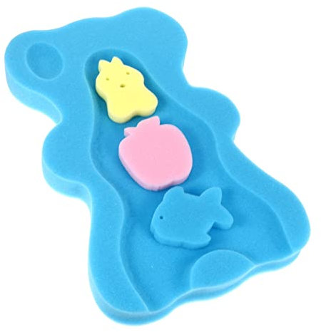 UPKOCH Badematte Rutschfeste Schwammmatte Badewannenunterlage Badeunterlage Für Kleinkinder Sitz Für Neugeborene Atmungsaktiv Kopfstütze Halsstütze Elastisch Kantenschutz Badeproblem