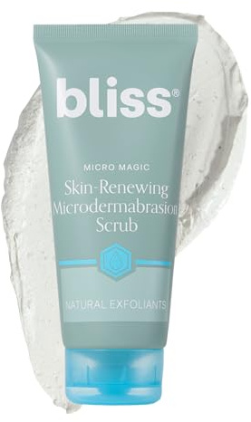 bliss Micro Magic | Skin-renewing Microdermabrasion Exfoliating Face Scrub, Face Wash | Straight-from-the-Spa | Tightens Pores & Brightens Skin | Paraben Free, Cruelty Free | 100 ml