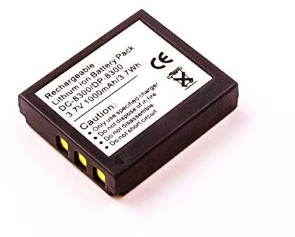 MobiloTec Akku kompatibel mit Revue DC80, Li-Ion 1000 mAh, Batterie