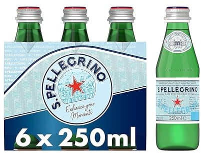 San Pellegrino Sparkling Natural Mineral Water Glass 6x250ml