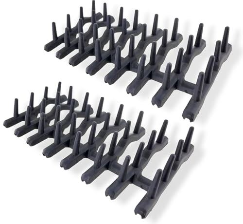 DL-pro Lot de 2 paniers supérieurs pour AEG Electrolux 138018410/9, 1380184109, 138018400/0, 1380184000, 175 x 80 x 30 mm, pour panier supérieur de lave-vaisselle