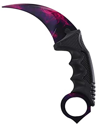 Milaloko No Offensive Karambit Knife Trainer, Stainless Steel Practice Training Knife with Sheath for Beginner, 100% Safe Trainer Tool