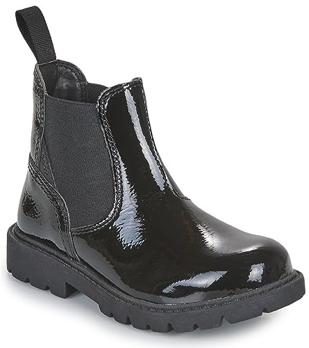 Geox J SHAYLAX GIRL, Barco Ankle para Niñas, BLACK, 30 EU