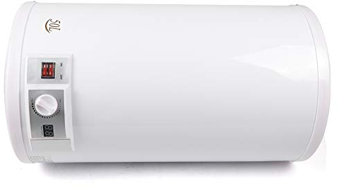 50L Calentador de Agua Electrico Vertical,Smart Control Termo Electrico, Baño Caldera Eléctrica 2000W 30-75 ℃ Blanco 34.5 * 34.5 * 61.5cm,Fabricado para Instalación en España