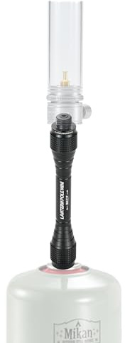 CAMPINGMOON Lantern Extension Pole Rod for Camping Outdoor (Black, L 4.7, BKZ27)