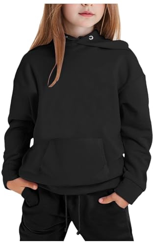 Generico Tuta Bambino Tuta Sportiva Ragazzi Ragazzo Tuta Felpa con Cappuccio e Jogging Pantaloni 2 Pezzi Completo Tennis Bambino Tute da Sportivo per 2-13 Anni Abbigliamento Set