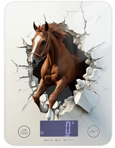 Mini bilancia da parete bianca con foro 3D, facile da pulire, 5 kg/5 g, scala in grammi e once con 4 unità per arrostire dieta (batterie non incluse)