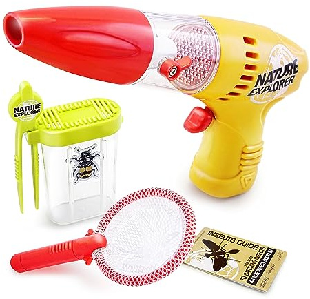 Lanard Nature Explorer: Insect Vacuum Deluxe Collector Set - Bug Out Critter Capture Set, Toy Outdoor Observation & Explorer Tools, Battery Powered, Kids Ages 3+ Medium
