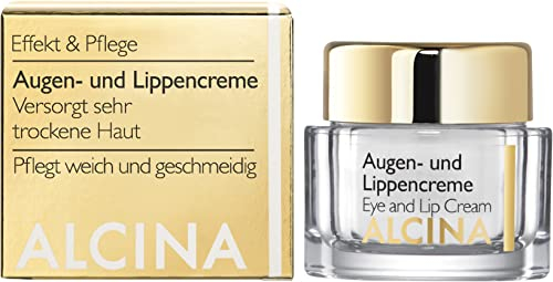 ALCINA Augen- und Lippencreme - 2 x 15 ml - Effekt & Pflege - Intensive Lippenpflege und Augenpflege - Für extrem trockene Haut bei Augen und Lippen