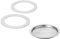 Westmark 2 Ersatz-Silikondichtringe + 1 Ersatz-Filterplättchen für Espressokocher 24662260 (4 Tassen), Brasilia Plus, Silikon/Edelstahl, 2466228E