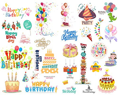 Seasonstorm Kawaii Happy Birthday Aesthetic Diary Travel Journal Paper Stickers Scrapbooking Stationery School Office Art Supplies (PK346)