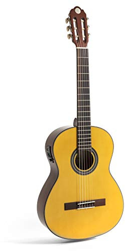 Juan Miguel Navarrez E-konsertgitarr, klassisk gitarr elektro special poppy honung - natur