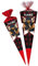 Schultüte - Ninja Kämpfer - Samurai - 85 cm - 6 eckig - incl. Name - Tüllabschluß - Zuckertüte - mit/ohne Kunststoff Spitze - Nestler - Jungen Junge - Fight..