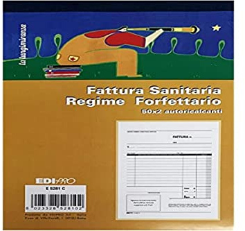 EDIPRO - E5281C - Bloc factura sanitaria régimen forfectario 50x2 autoric. f.to 22x15