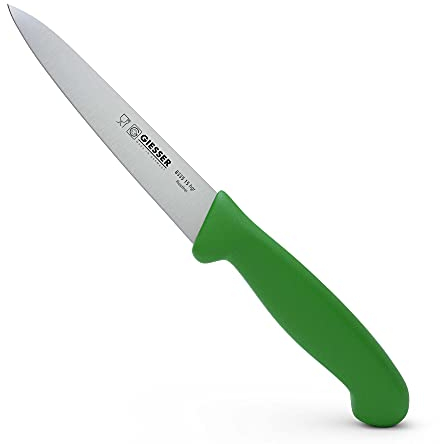 Giesser seit 1776 - Made in Germany - Küchenmesser 15 cmVeggie, grün, nachhaltiger Griff, rutschfest, Allzweckmesser rostfrei, scharfes Messer für gesunde Küche