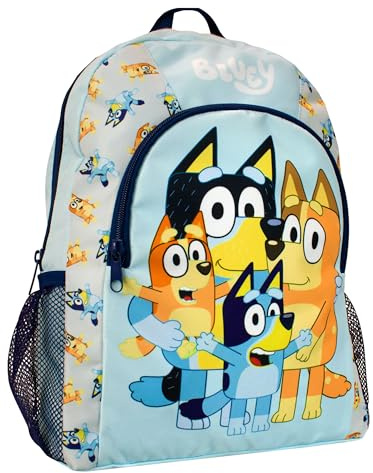 Bluey Mochila Bingo Mochila Escolar Niño | Azul One Size