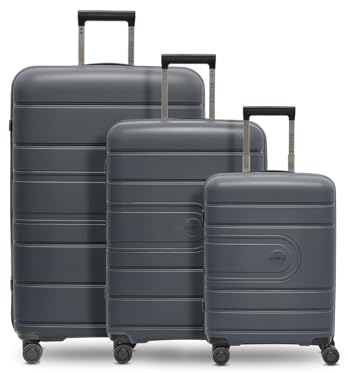 REDOLZ Hartschalen Koffer-Set 3-teilig | aus hochwertigem, leichtem Polypropylen | 4 Doppelrollen & TSA-Schloss für Damen & Herren (Essentials 11)
