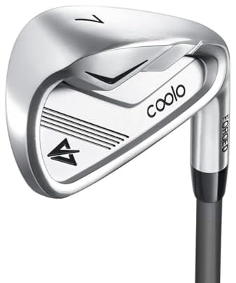 COOLO Ferri da golf singoli in grafite per golfisti velocità di oscillazione più lente, riduzione della tensione sui vecchi gomiti e polsi, aiuta i colpi ad andare più lontano, uomini e donne