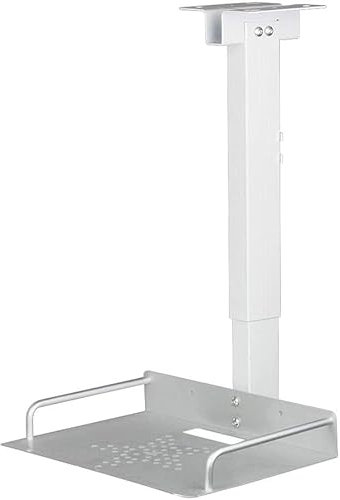 JGPIN Universal Projektor-Halterung,Tablett 24×20 cm - Verstellbar 34-56cm, Kabelführung, Aluminium + Edelstahl