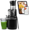AOBOSI 200W Slow Juicer, Entsafter mit Rückwärts Funktion und zwei Filtergrößen. entsafter gemüse und obst testsieger, multifunktionale entsafter gemüse und obst mit Smart Chip. Obstpresse-Schwarz