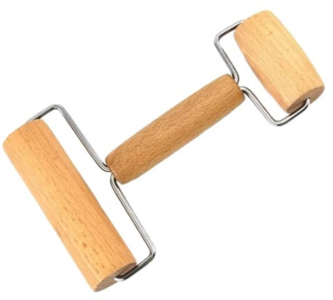 ZUNOXAZ Double End Pastry Roller Pin Di Faggio Utensile Da Cucina Per Pizza e Dolci Design Ergonomico e Versatile Per Facile Stesura Della Pasta
