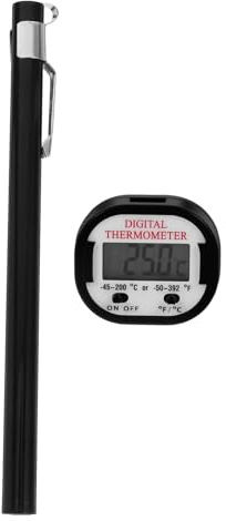 KONTONTY Termómetro Digital de Cocina para Alimentos Termómetro de Barbacoa y Horneado y Precisa para Carne Pollo y Diseño Compacto y Práctico Incluye para Uso Diario