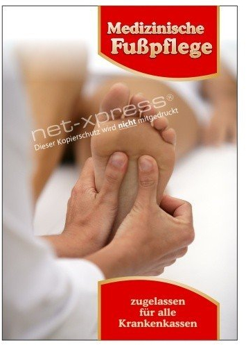 net-xpress Plakat medizinische Fußpflege DIN A1, Werbeplakat Poster Nagelstudio