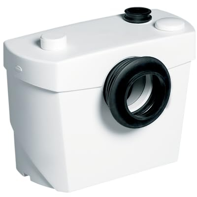 SFA - Sanibroyeur Top - Broyeur WC Et Salle d'Eau - Evacuation Eaux Usées - 2 Entrées WC Et Lavabo - Puissant, Silencieux - Discret - Entretien Simple - 36,1 x 21,6 x 32,5 cm - 400 W - Made in France