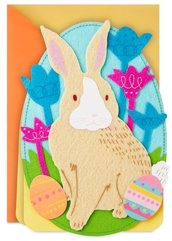 Hallmark Easter Card with Sound (Felt Bunny Plays You Are My Sunshine)
