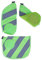 ergobag Reflector Stripes Safety Set (Für Packs/Cubos/Cubo Lights Ab 2019/2020) Green