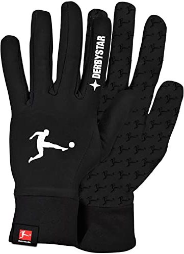 Derbystar Jungen Bundesliga v22 Fingerhandschuhe, Schwarz, 9