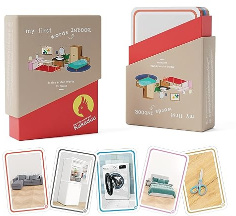 Kakaduu - Gioco educativo da 1 anno: Le mie prime parole - Schede immagine per lo sviluppo linguistico precoce secondo Montessori.