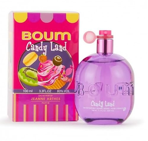 JEANNE ARTHES - Eau de Parfum Femme Boum Candy Land - Floral - Fleur d'oranger et Musc - Fabriqué en France à Grasse - Cadeau Femme - Flacon Vaporisateur 100 ml