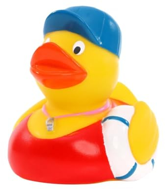 Bademeister - Quietscheente - Badeente - Sportente - ca. 8 cm gross