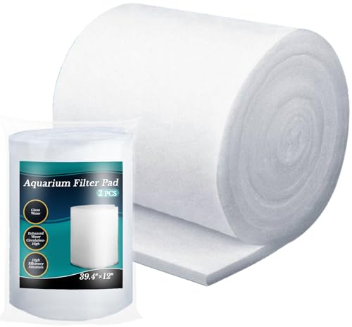 MAQIHAN Aquarium Filter Pad – Aquarium Filter Media 39.4 x 11.8in Aquarium Filter Floss for Freshwater & Saltwater Fish Tanks, Ponds, Turtle, Water Polishing Pad for Clear Water