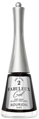 Bourjois Vernis à ongles Fabuleux Gel, 10, Top Coat, vernis à ongles à effet gel, texture Jellygloss et fini brillant longue durée, formule vegan, résultats professionnels à la maison, 9 ml