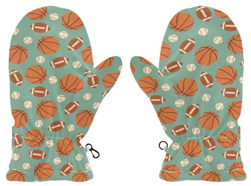 ISAOA American Football Baseball Basketball Kinder Handschuhe, magische Handschuhe, Stretch, Vollfinger-Handschuhe, Fäustlinge für Snowboard, Skifahren, Winter, Outdoor, Schule, Pendeln, tägliches