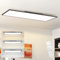 ZMH LED Panel Deckenleuchte 120x30cm Dimmbar Flach Deckenlampe Lang Rechteckig Deckenpanel Schwarz 40W Tageslichtlampe mit Fernbedienung für Büro Küche Flur Wohnzimmer Schlafzimmer